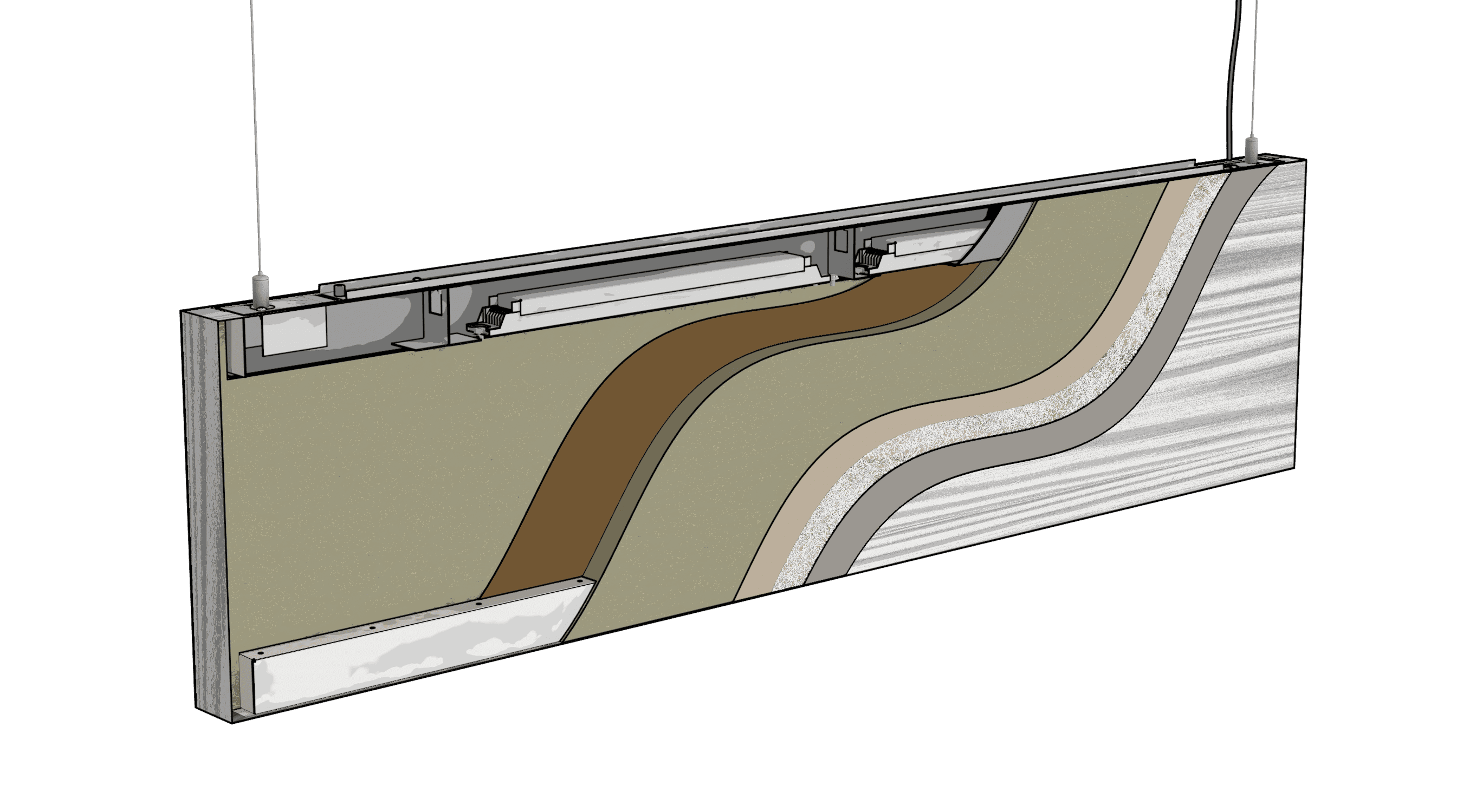 Lit Baffle Cutaway Diagram