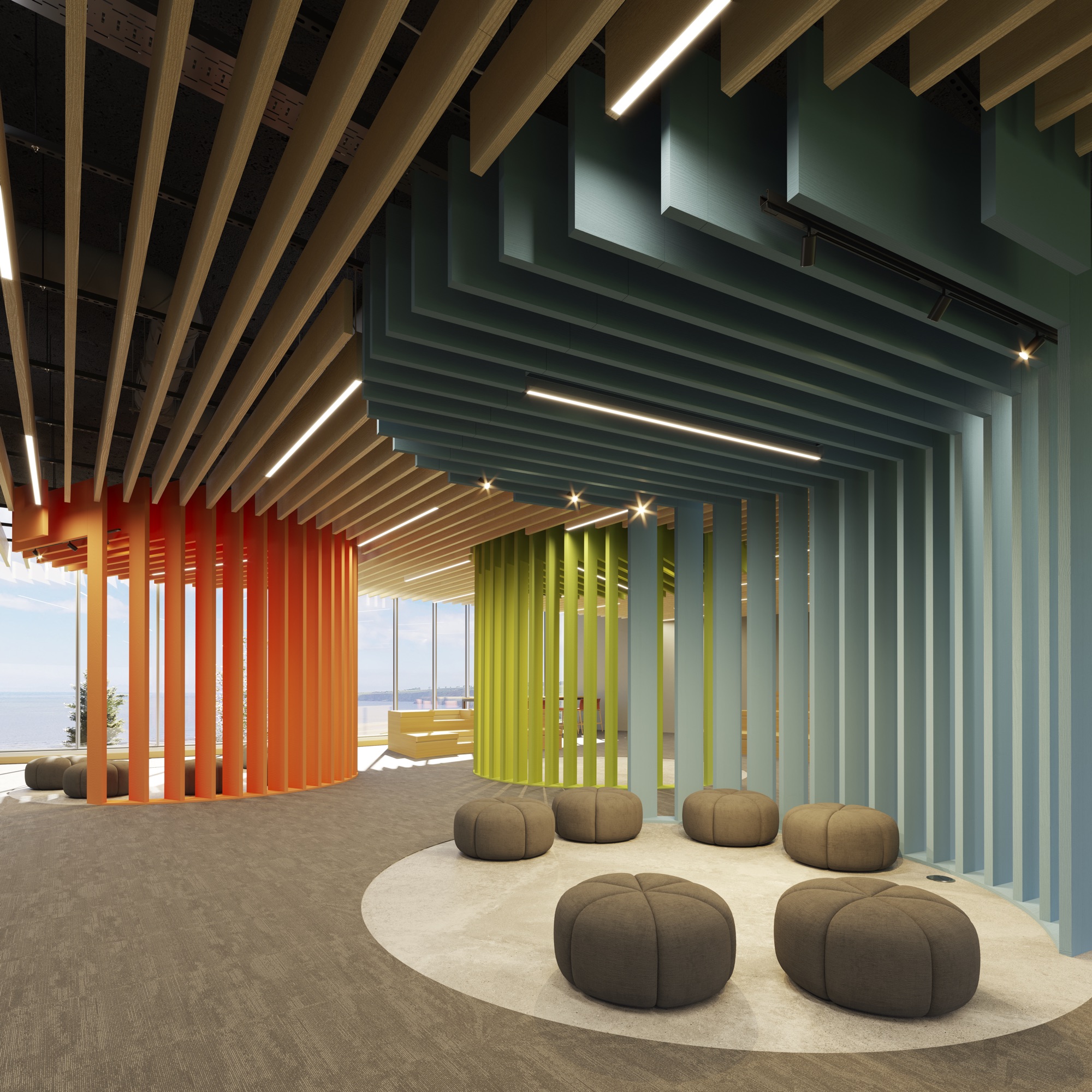 Rensa Lit Baffle array installation